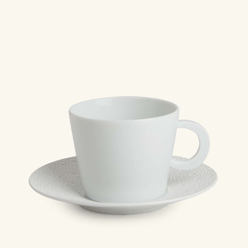 bernardaud tea cup   saucer white