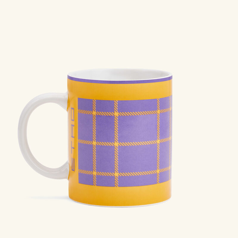 Tartan Mug Yellow etro tartan mug yellow