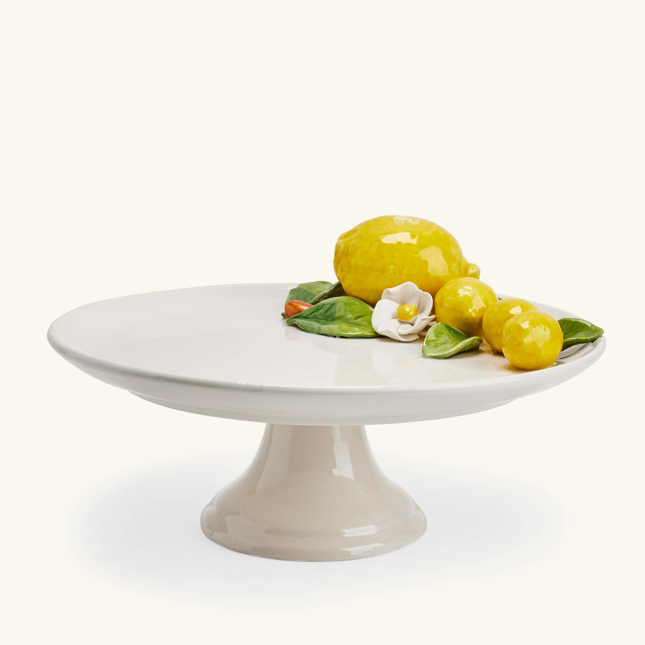 Lemon Cake Stand White les ottomans lemon cake stand white