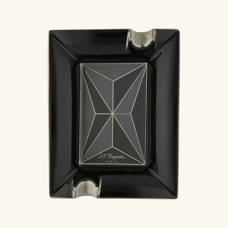 Fire X Ashtray Rectangular Large Black st dupont fire x ashtray rectangular large black