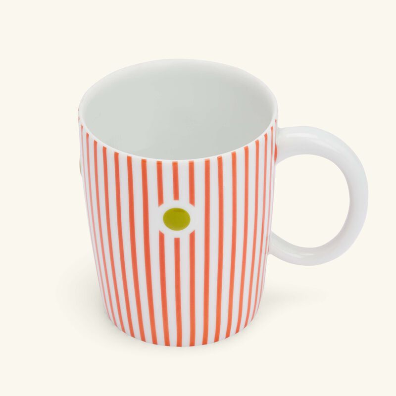 bernardaud delphos paros mug red