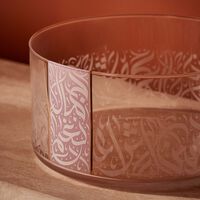 dimlaj nagham serving bowl clear 28cm
