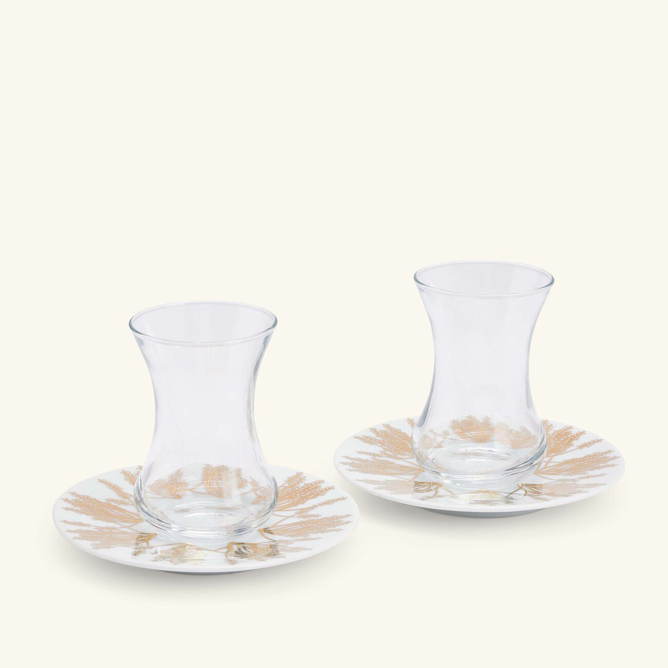 silsal tamrah by razan alazzouni branch arabic tea cup   saucer gold set of 2