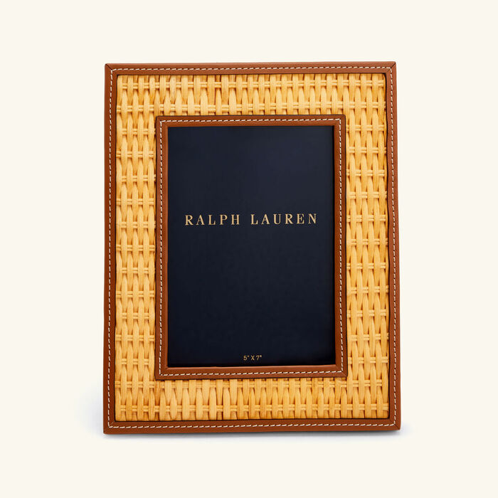 ralph lauren home bailey picture frame brown 12x17cm