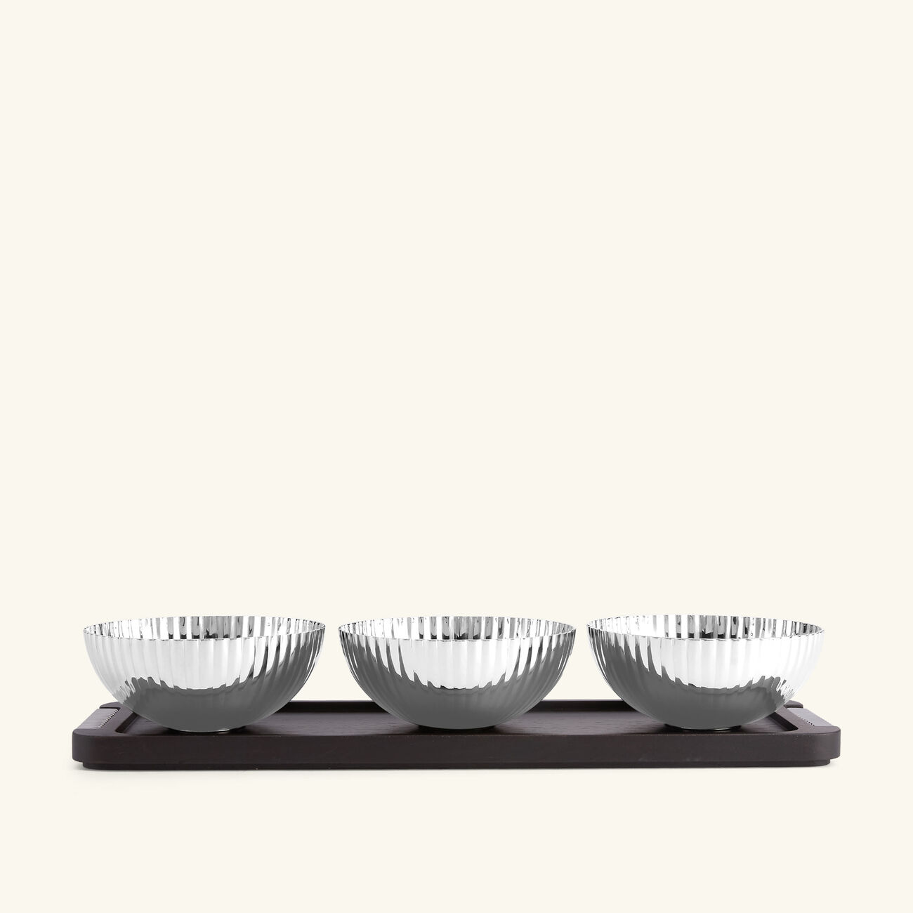 georg jensen bernadotte serving bowl set brown