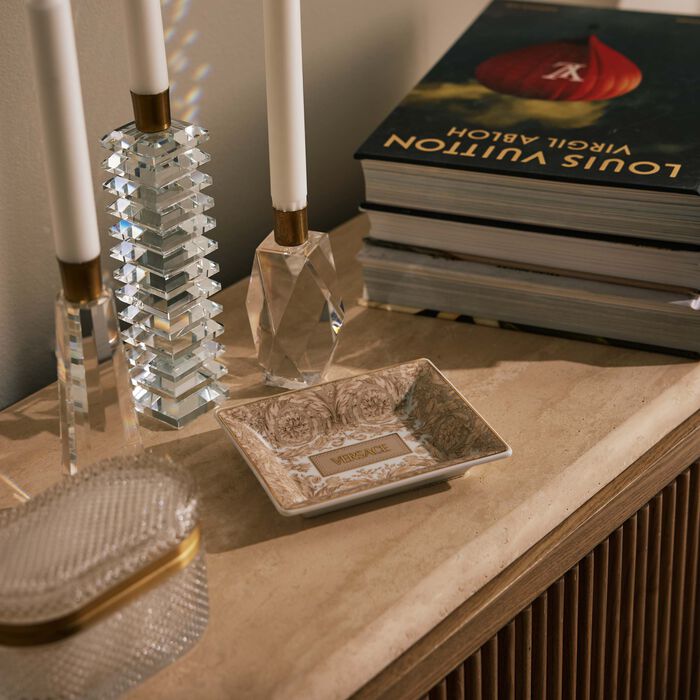 versace barocco beige serving dish 15 cm