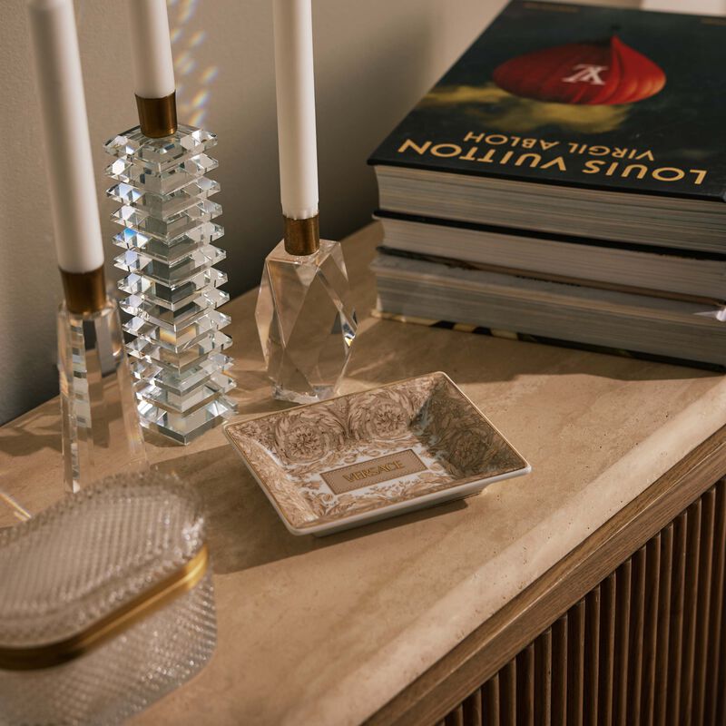 versace barocco beige serving dish 15 cm