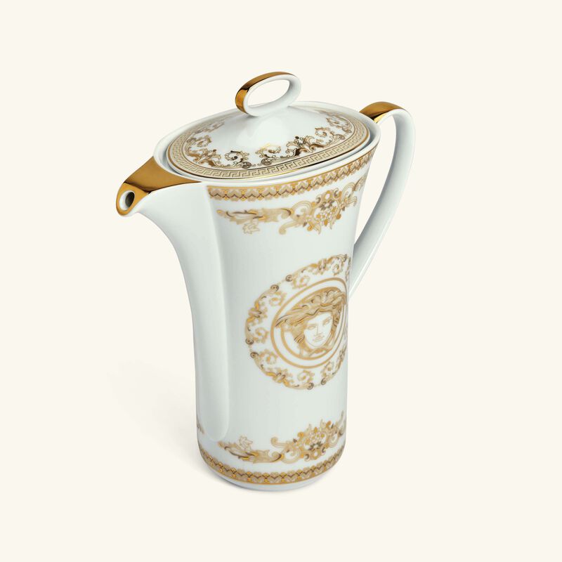 versace medusa gala coffee pot white