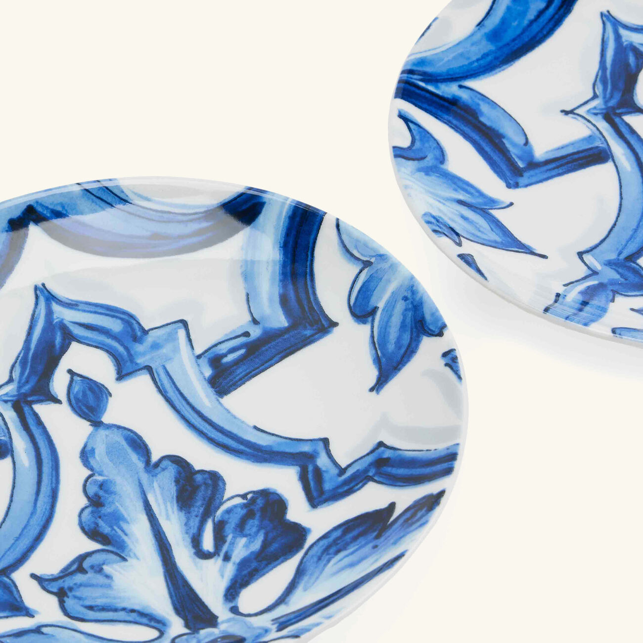 dolce gabbana casa blu mediterraneo bread plate round blue 17cm set of 2