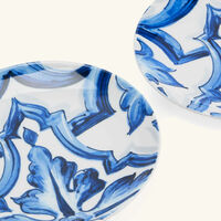 dolce gabbana casa blu mediterraneo bread plate round blue 17cm set of 2