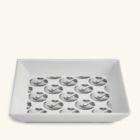 Tema e Variazioni no.198 Trinket Tray Square Small White fornasetti tema e variazioni no 198 trinket tray square small white