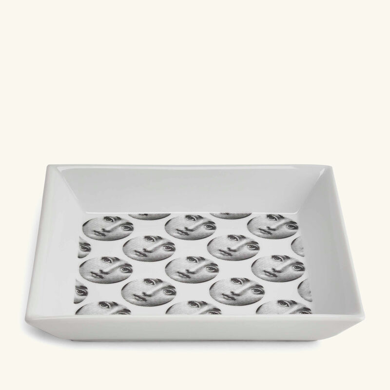 Tema e Variazioni no.198 Trinket Tray Square Small White fornasetti tema e variazioni no 198 trinket tray square small white