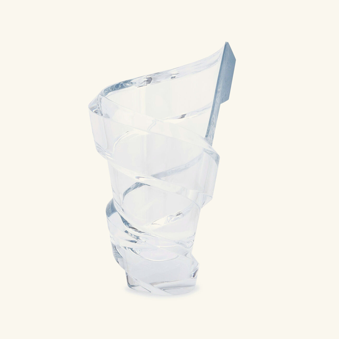 baccarat spirale vase medium clear