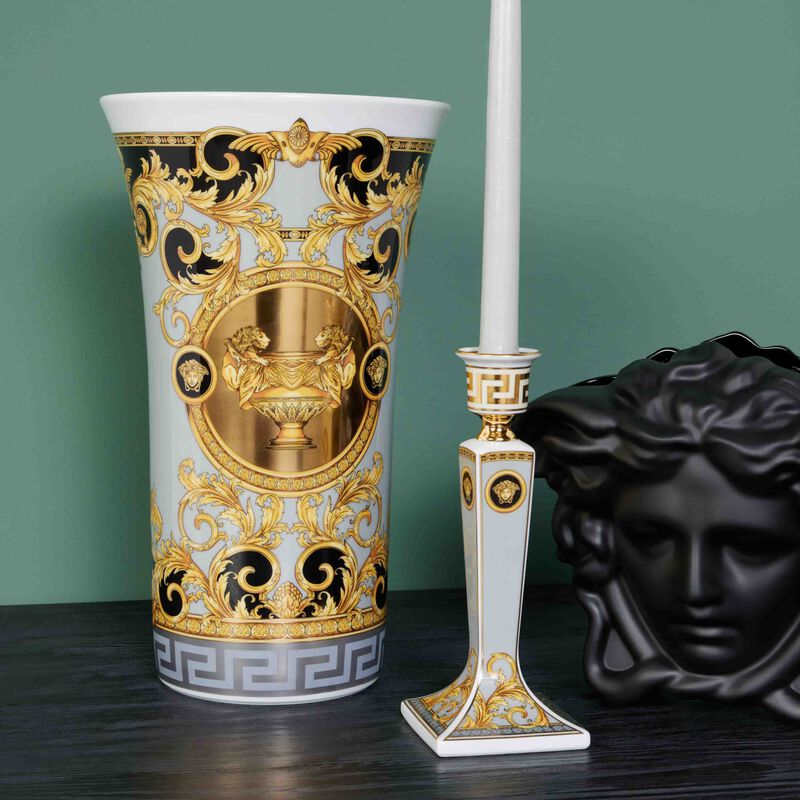 versace prestige gala vase medium grey