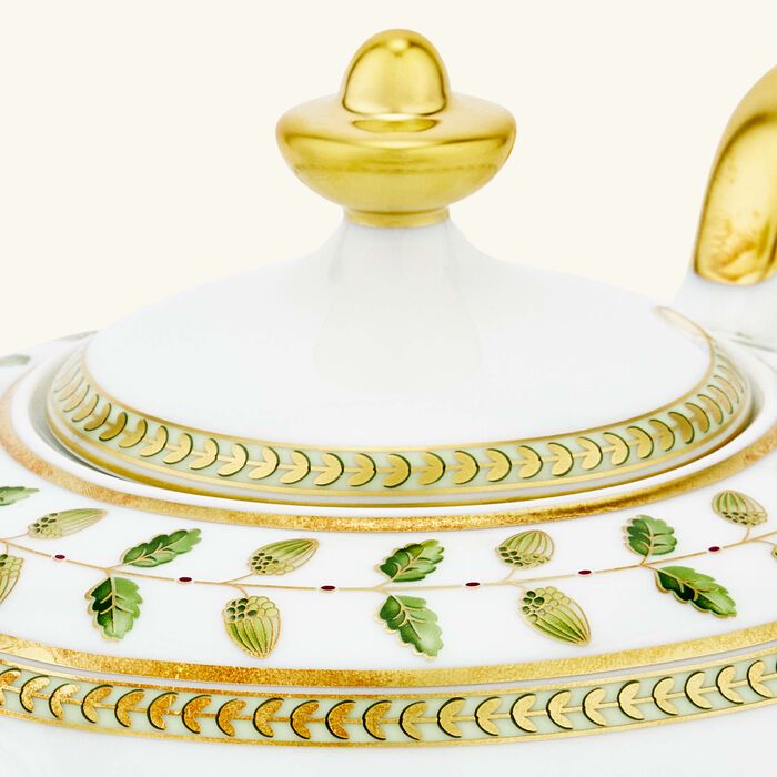 bernardaud constance tea pot green