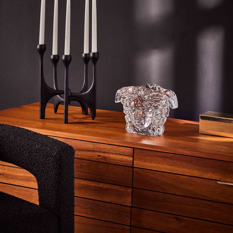 فيرساتشي مزهرية ميدوزا جراندي صغيرة شفافة