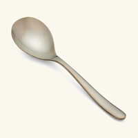 L' Ame De Cream Soup Spoon Black christofle l ame de cream soup spoon black