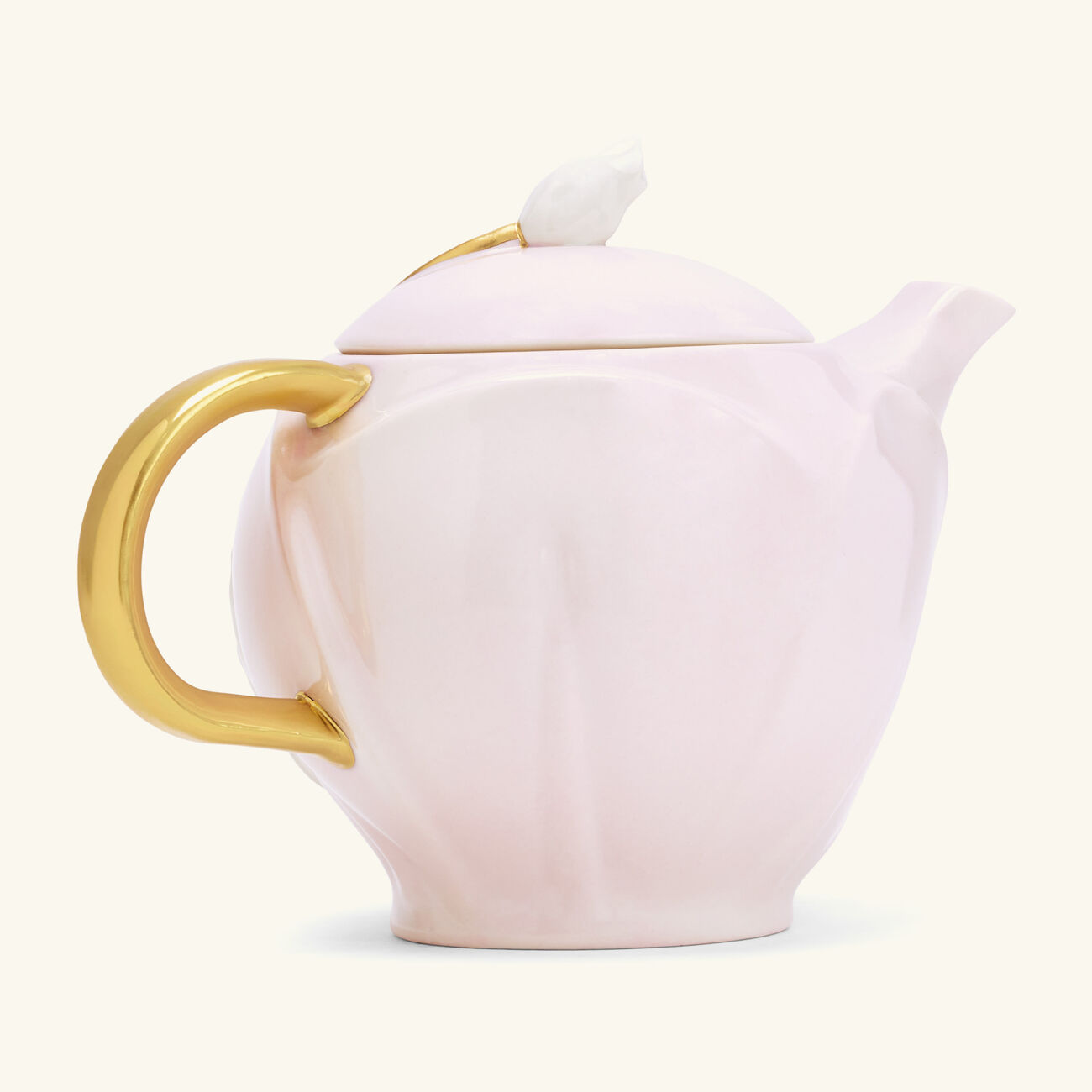villari tulip tea pot pink