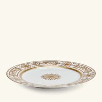 bernardaud aux rois dinner plate round gold 26cm