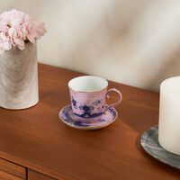 ginori 1735 oriente italiano azalea tea saucer pink