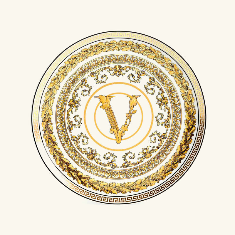 versace virtus gala plate round white 17cm