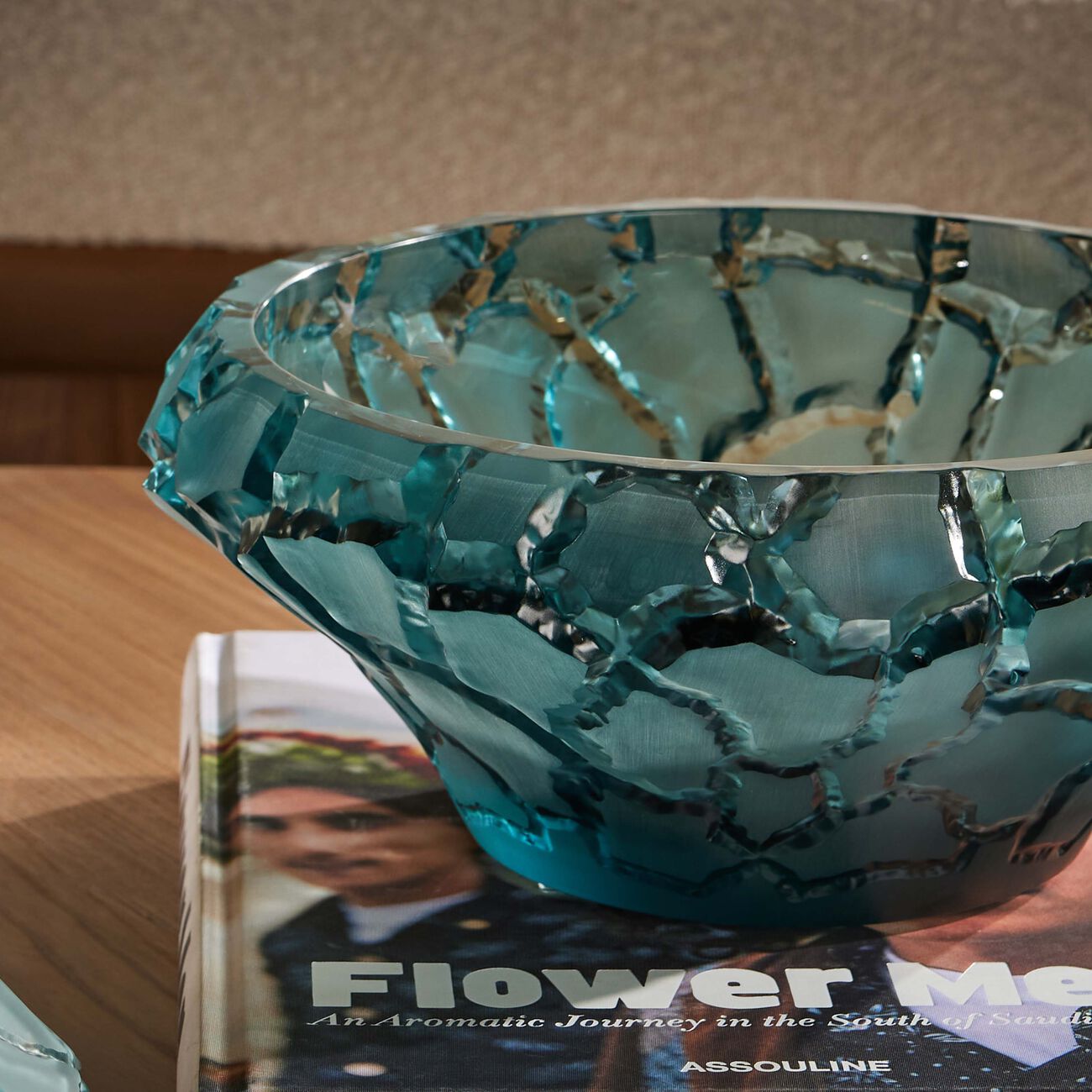 lalique terramineral caldera centerpiece blue