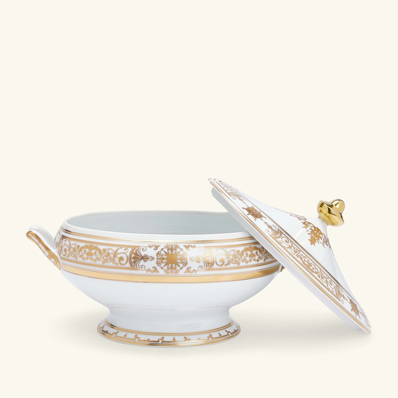bernardaud aux rois soup tureen gold