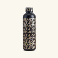 versace allover water bottle black