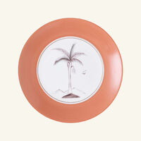 Bamboo Colonies Dessert Plate Round Pink 21cm marie daage bamboo colonies dessert plate round pink 21cm