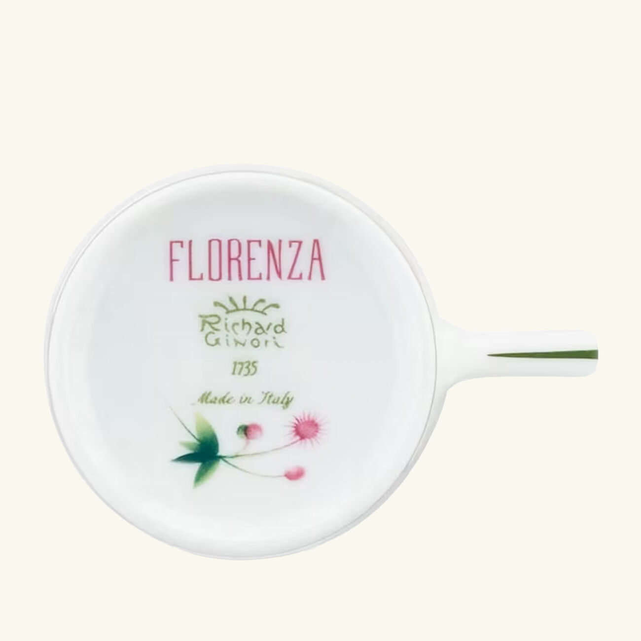 ginori 1744 florenza malva impero coffee cup pink set of 2