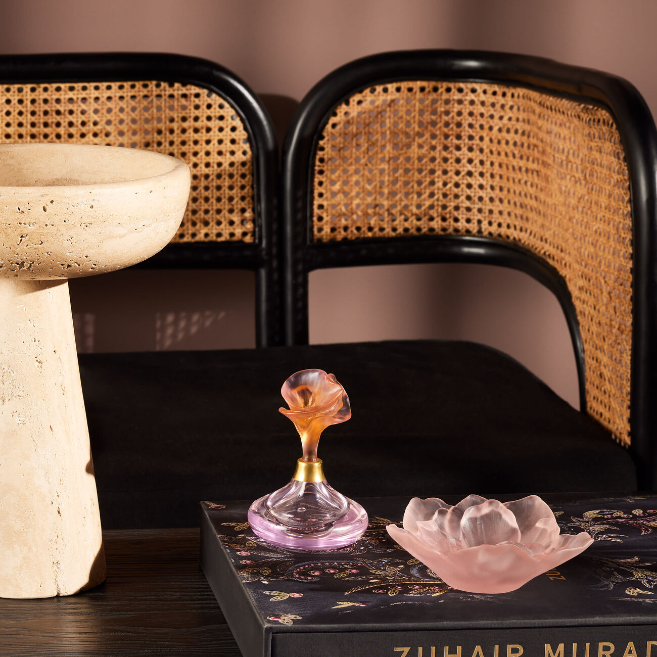 daum arum rose perfume bottle