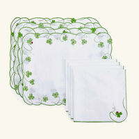 Lucky Placemat & Napkin Green Set Of 4 atelier houriatazi lucky placemat napkin green set of 4