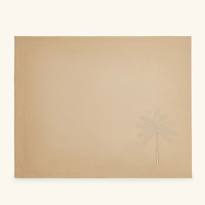 catherine denoual palm tree placemat brown