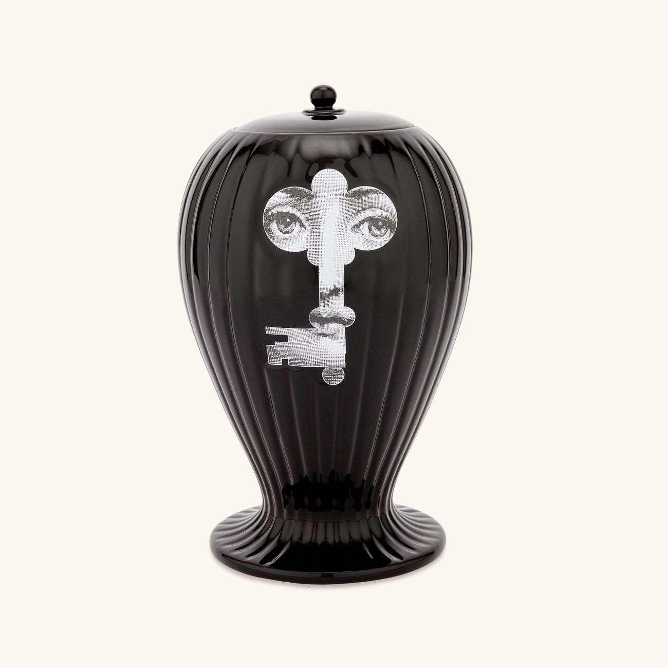 فورناسيتي مزهرية سيراتورا ريجاتو سوداء