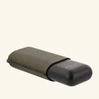 Double Cigar Case Green st dupont double cigar case green