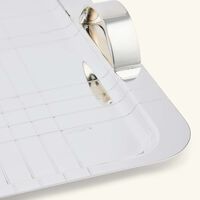 christofle graphik serving tray rectangular large silver plated