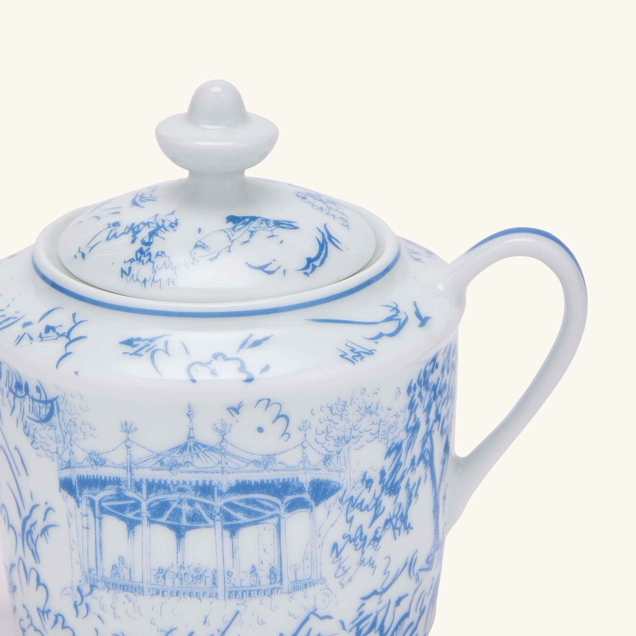 Tout Paris Sugar Bowl Blue bernardaud tout paris sugar bowl blue