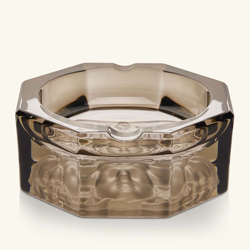 فيرساتشي منفضة كريستال ميدوزا هيز ثمانية الزوايا صغيرة رمادية