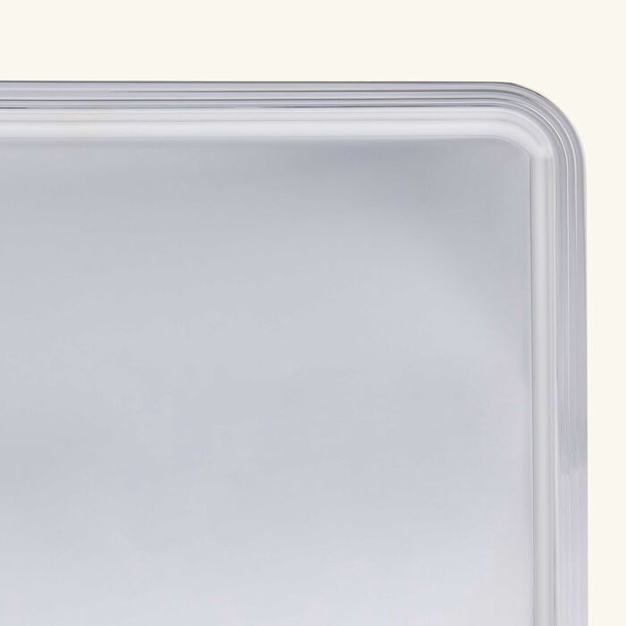 كريستوفل صينية الضيافة آلبي مستطيلة كبيرة مطلية بالفضة