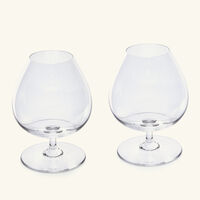 baccarat cognac glass clear set of 2