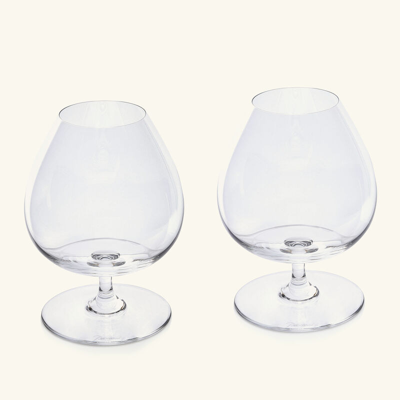 baccarat cognac glass clear set of 2