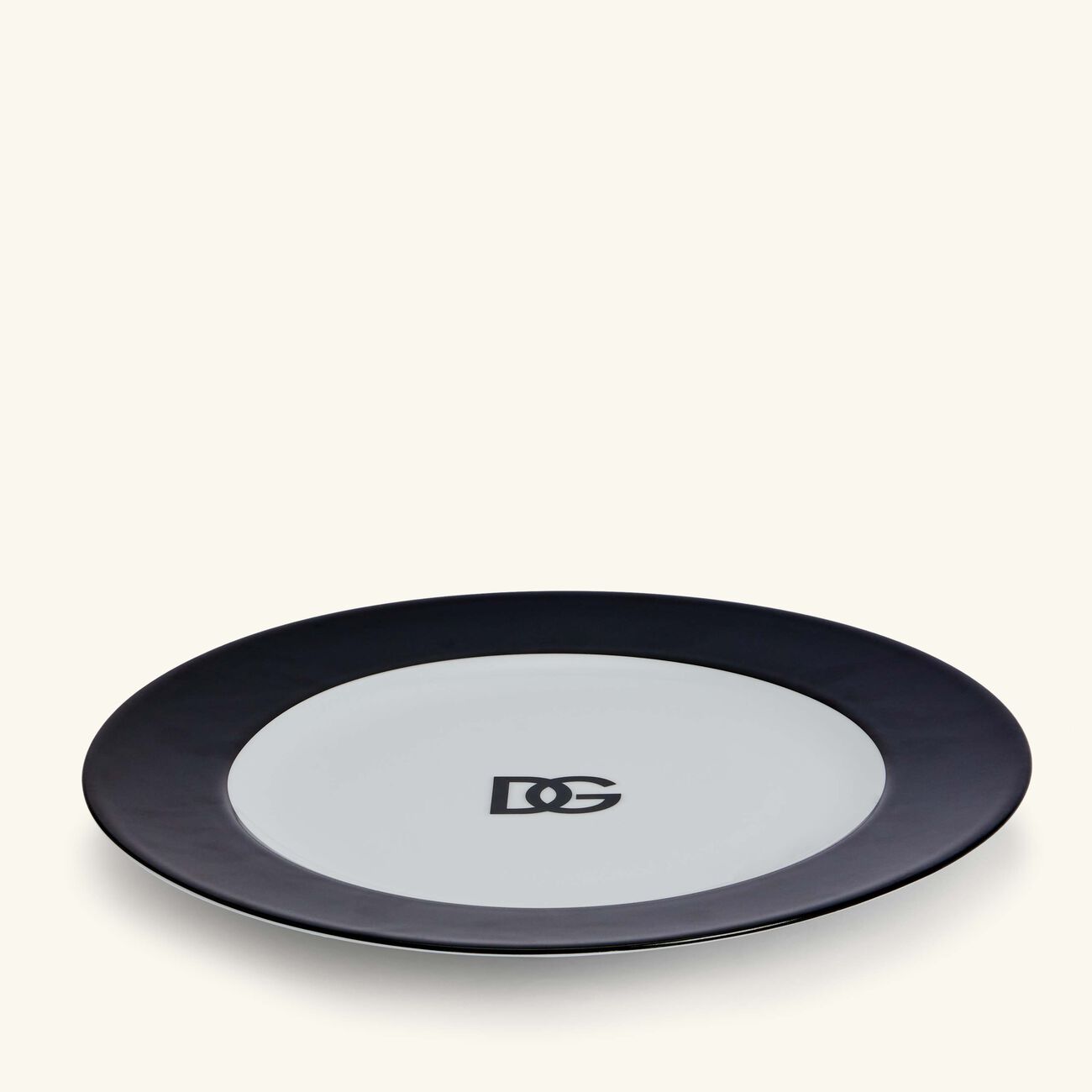 dolce gabbana casa dg logo charger plate round 31cm