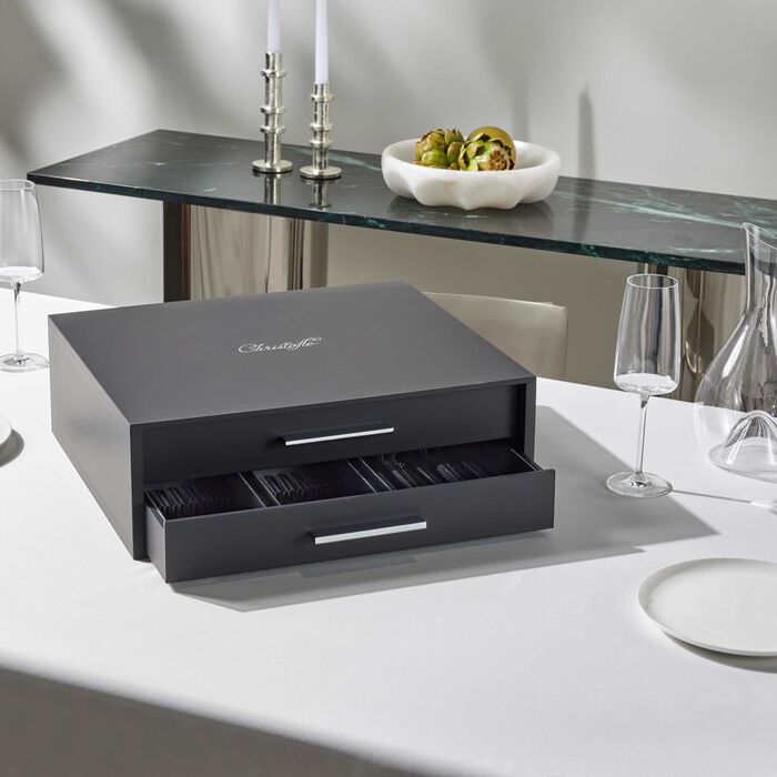 كريستوفل طقم الفضيات آلبي آسييه مؤلف من 75 قطعة من الستانلس ستيل