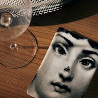 fornasetti tema e variazioni no 363 ashtray rectangular grey