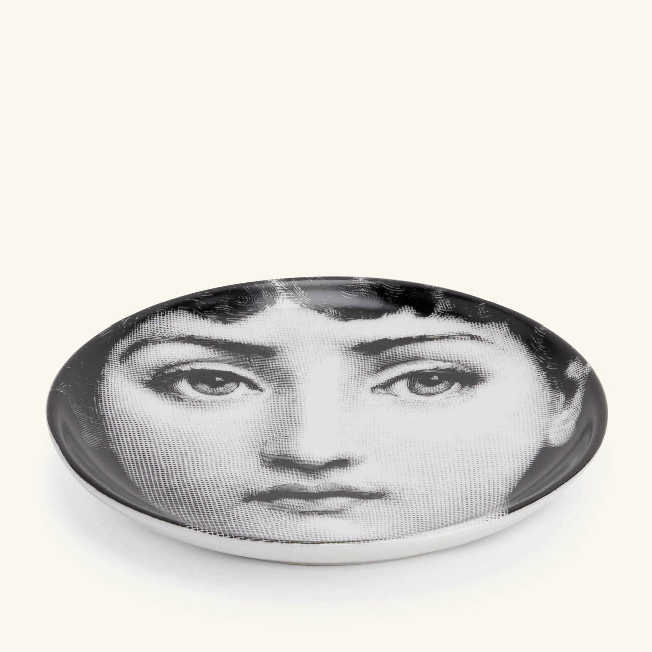 Tema e Variazioni No.1 Viso Coaster Grey fornasetti tema e variazioni no 1 viso coaster grey