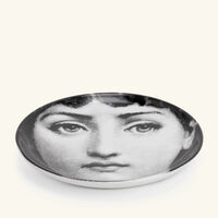 Tema e Variazioni No.1 Viso Coaster Grey fornasetti tema e variazioni no 1 viso coaster grey