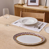 haviland reves du nil pourpre oval platter red
