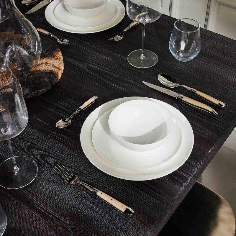 Acrylic Handle Table Fork Brown Set of 6 forge de laguiole acrylic handle table fork brown set of 6