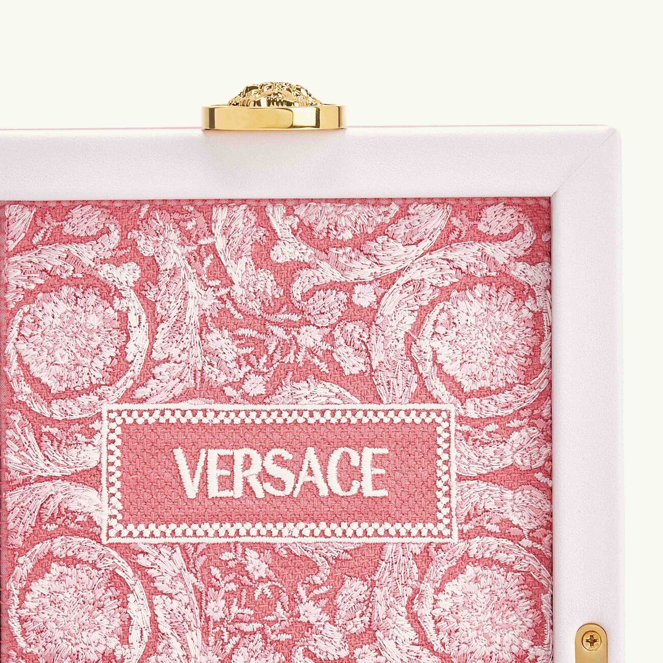 فيرساتشي صندوق المجوهرات باروكو صغير وردي