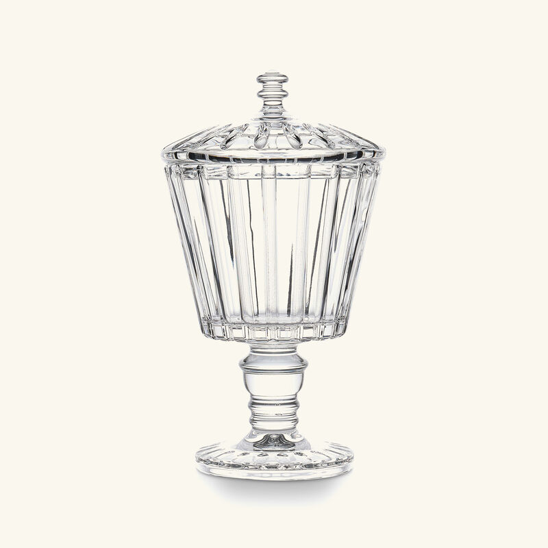 mario cioni   c canette footed potiche clear